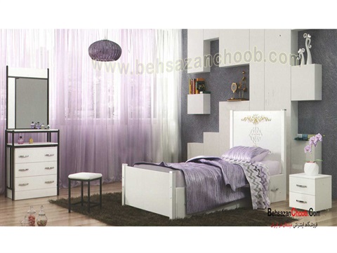 تخت تک نفره فلزی نسترن T 850
