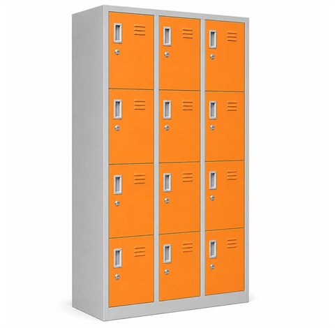 کمد فلزی دوازده درب دورنگ K420