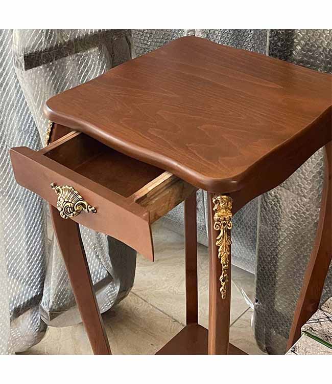 میز تلفن چوبی تک کشو کد 300