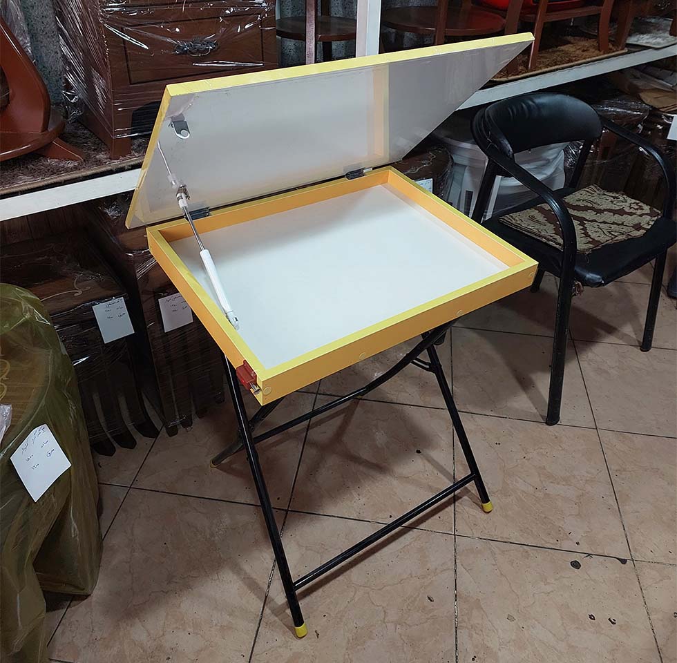 میز تحریر کودک تاشو باکسدار وایت بردی مدل M750