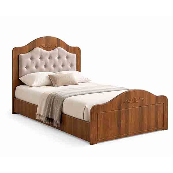 تخت یک نفره چوبی باتیس T723