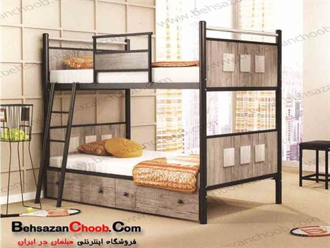 تخت دو طبقه فلزی کارینا  D 102