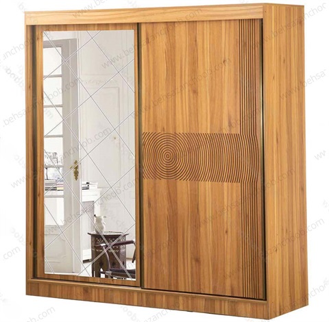 کمد لباس ام دی اف درب ریلی KM106
