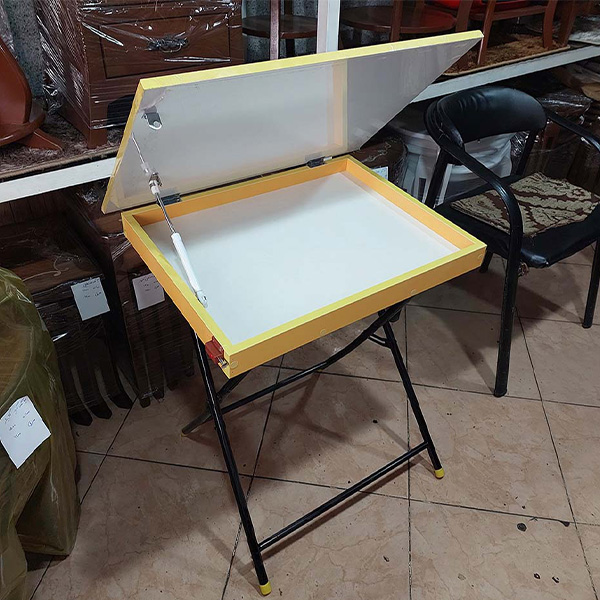 میز تحریر کودک تاشو باکسدار وایت بردی مدل M750