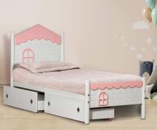 تخت یک نفره فلزی کلبه ای T158