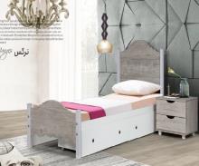 تخت تک نفره چوبی نرگس T711