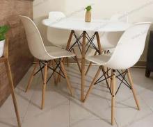 میز ناهارخوری پایه ایفلی چهار نفره E899