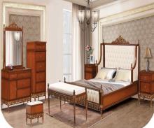 سرویس خواب چوبی کاجی S2824