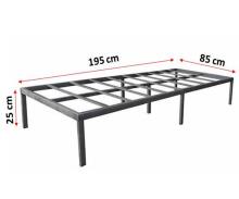 کفی تخت ساده فلزی هفت پایه base537
