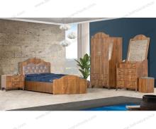 تخت یک نفره چوبی باتیس T723