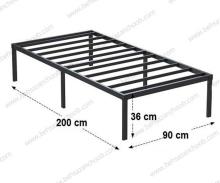 کفی تخت فلزی یک نفره base435 